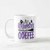 コーヒー走中毒のハロウィーンの私の友クール棒 コーヒーマグカップ (左)