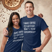 コーヒー超力おもしろい引用文カスタムタイポグラフィ Tシャツ