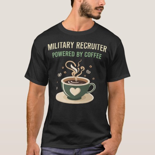 コーヒー軍隊採用担当者 Tシャツ (正面)