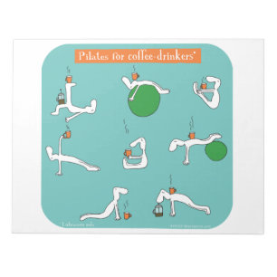 コーヒー酒飲みのためのpilates ノートパッド