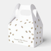 コーヒー醸造と弓ベビーシャワー フェイバーボックス (裏面サイド)