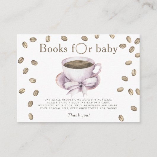 コーヒー醸造ピンクボウベビー エンクロージャーカード (正面)