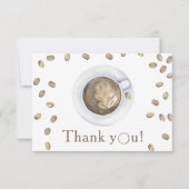 コーヒー醸造ベビーシャワーありがとう サンキューカード (正面)