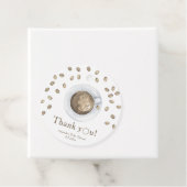 コーヒー醸造ベビーシャワーありがとう フェイバータグ (インサイチュ)