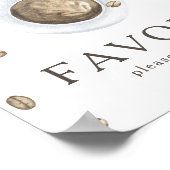 コーヒー醸造ベビーシャワーの好意 ポスター (角)