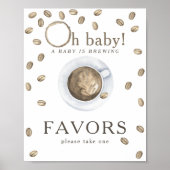 コーヒー醸造ベビーシャワーの好意 ポスター (正面)