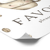 コーヒー醸造ベビーシャワーの好意 ポスター (角)