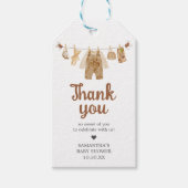 コーヒー醸造ベビーシャワーメッセージカード ギフトタグ (正面)