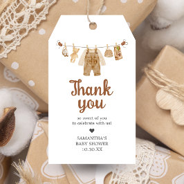 コーヒー醸造ベビーシャワーメッセージカード ギフトタグ