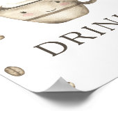 コーヒー醸造ベビーシャワー飲料 ポスター (角)