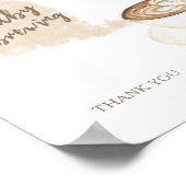 コーヒー醸造ベビーシャワー – おむつラッフルポスター ポスター (角)