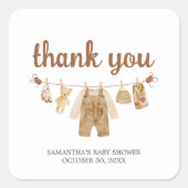 コーヒー醸造ベビーシャワー スクエアシール (正面)