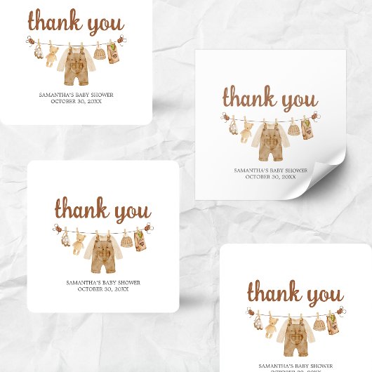 コーヒー醸造ベビーシャワー スクエアシール