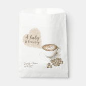 コーヒー醸造ベビーシャワー フェイバーバッグ (正面)