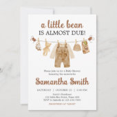 コーヒー醸造ベビーシャワー 招待状 (正面)