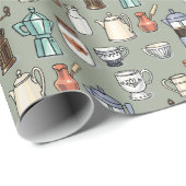 コーヒー鑑識家のカフェイン愛 ラッピングペーパー (ロールコーナー)