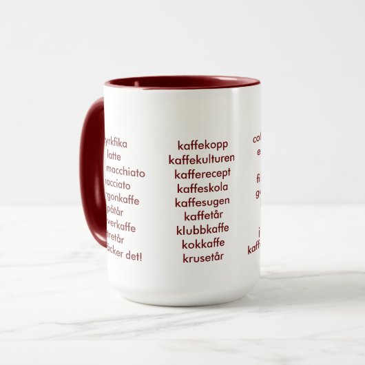 コーヒー鑑識家 マグカップ (正面左)