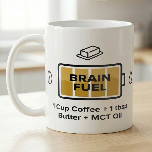 コーヒー集中力アップバターMCTオイル コーヒーマグカップ