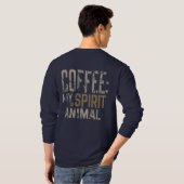 コーヒー霊動物 Tシャツ (裏面フル)