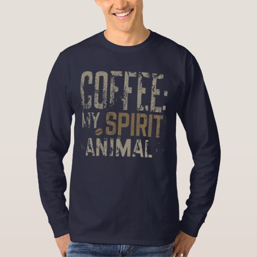 コーヒー霊動物 Tシャツ (正面)