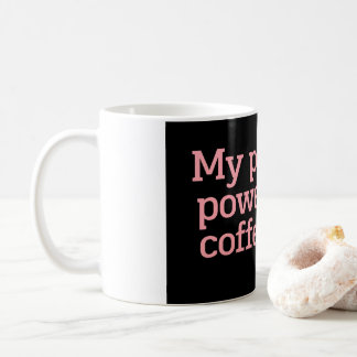 コーヒー頼りの我慢強い人らしい面白い引用タイプ コーヒーマグカップ