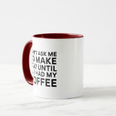 コーヒー頼を飲んで法律を作らないで マグカップ (正面左)