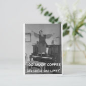 コーヒー飲みすぎ or 生命の喜び ポストカード (スタンド正面)