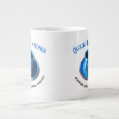 コーヒー飲みチームタイポグラフィ |カップとソーサー ジャンボコーヒーマグカップ (正面)