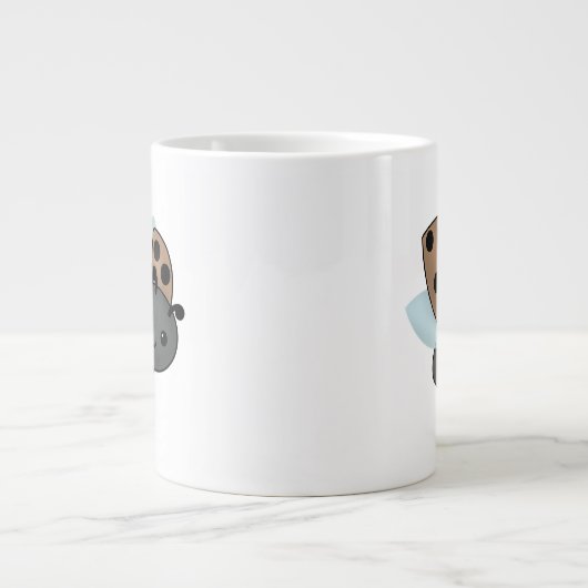 コーヒー飲みレディバグ巨大コーヒーマグ ジャンボコーヒーマグカップ (正面)