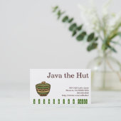 コーヒー飲み物のパンチカード ロイヤリティカード (スタンド正面)