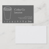 コーヒー飲み物の穿孔器/ロイヤリティカード ロイヤリティカード (正面/裏面)