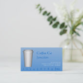 コーヒー飲み物の穿孔器/ロイヤリティカード ロイヤリティカード (スタンド正面)