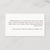 コーヒー飲み物の穿孔器/ロイヤリティカード ロイヤリティカード (裏面)