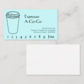 コーヒー飲み物の穿孔器/ロイヤリティカード ロイヤリティカード (正面/裏面)