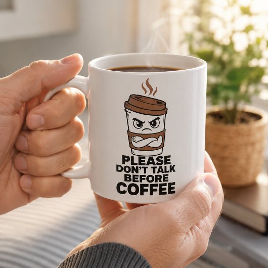 コーヒー飲むまで話さないでね イントロバートマグ コーヒーマグカップ