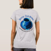 コーヒー飲む分隊の公式のチーム・メンバー Tシャツ (裏面)