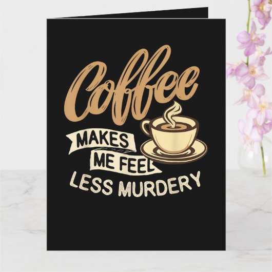 コーヒー飲んだら殺意が薄れた カード (蘭)