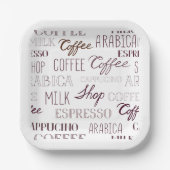 コーヒー飲料の種類 ペーパープレート (正面)