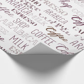 コーヒー飲料の種類 ラッピングペーパー