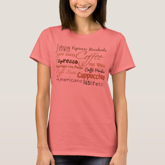 コーヒー飲料リンガーTシャツ Tシャツ (正面)