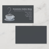 コーヒー黒板のスケッチ名刺 名刺 (正面/裏面)