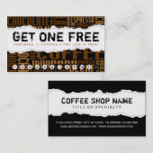 コーヒー1杯無料 ロイヤリティカード (正面/裏面)