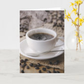コーヒー1杯 カード (黄色い花)