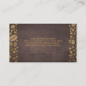 コーヒー1杯 |コーヒー豆 名刺 (裏面)