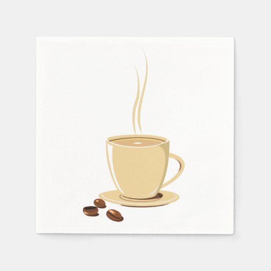 コーヒー1杯 スタンダードカクテルナプキン (正面)