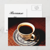 コーヒー1杯 ポストカード (正面/裏面)