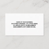 コーヒー1杯 |木製テーブル 名刺 (裏面)