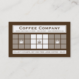 コーヒー3ドットロイヤリティプログラム ロイヤリティカード