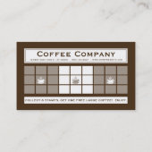 コーヒー3ドットロイヤリティプログラム ロイヤリティカード (裏面)