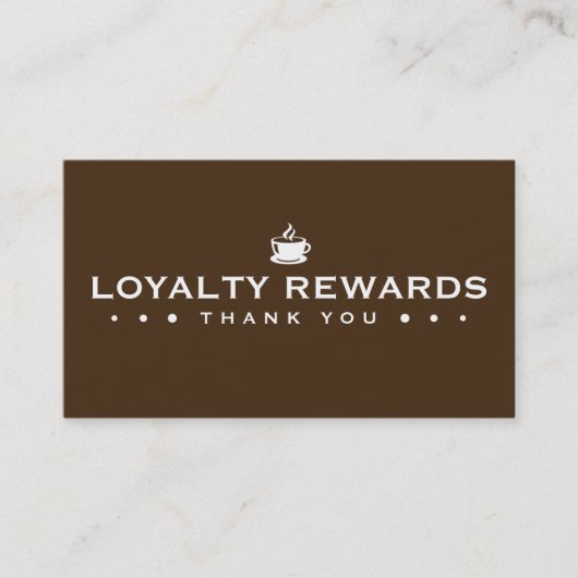 コーヒー3ドットロイヤリティプログラム ロイヤリティカード (正面)